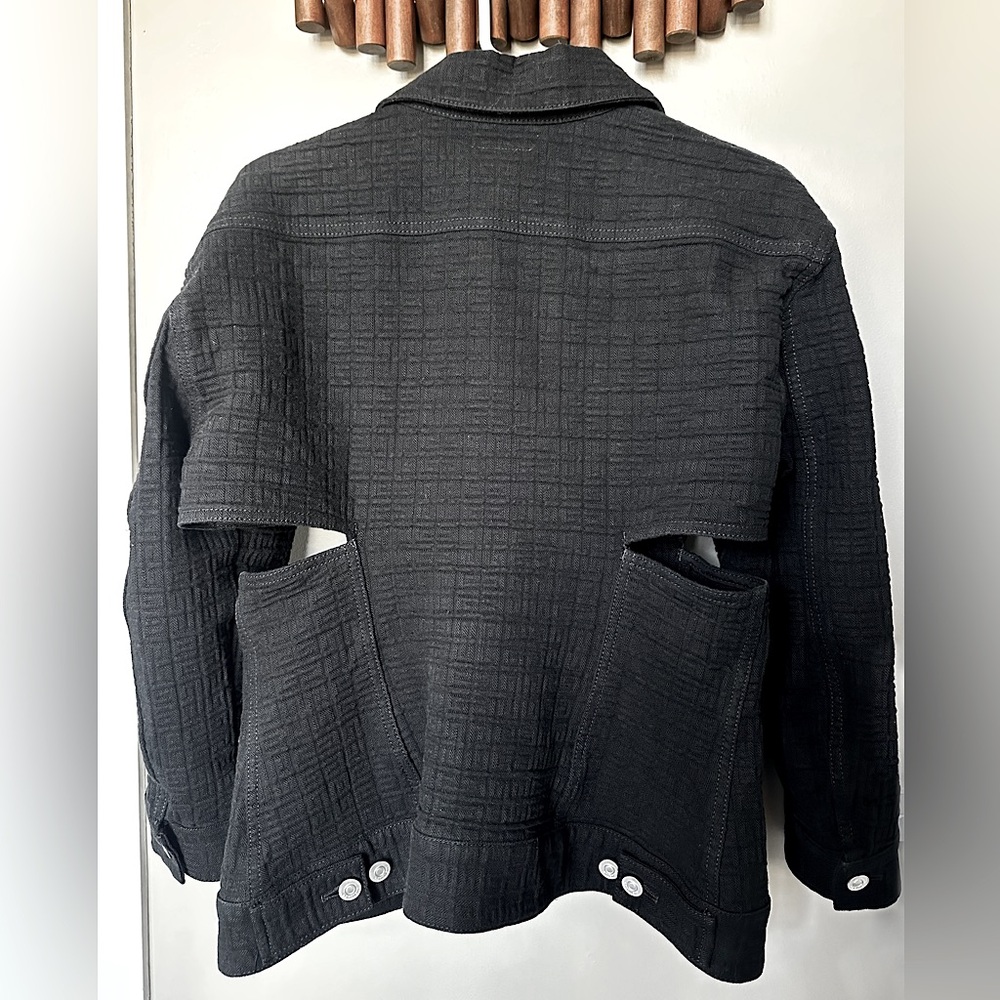Givenchy Black Monogram Embossed Jacket - Picture 4 of 6